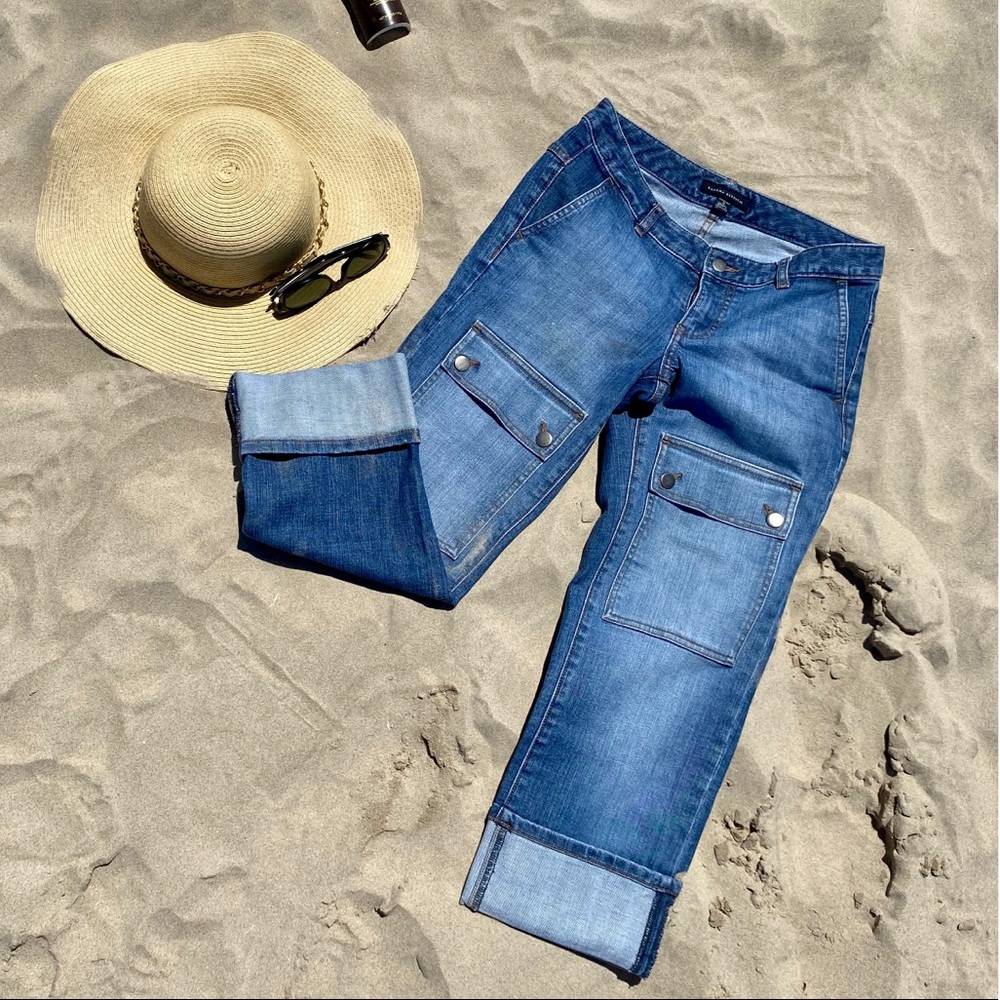 Banana Republic Cropped Cargo Jeans Size 4